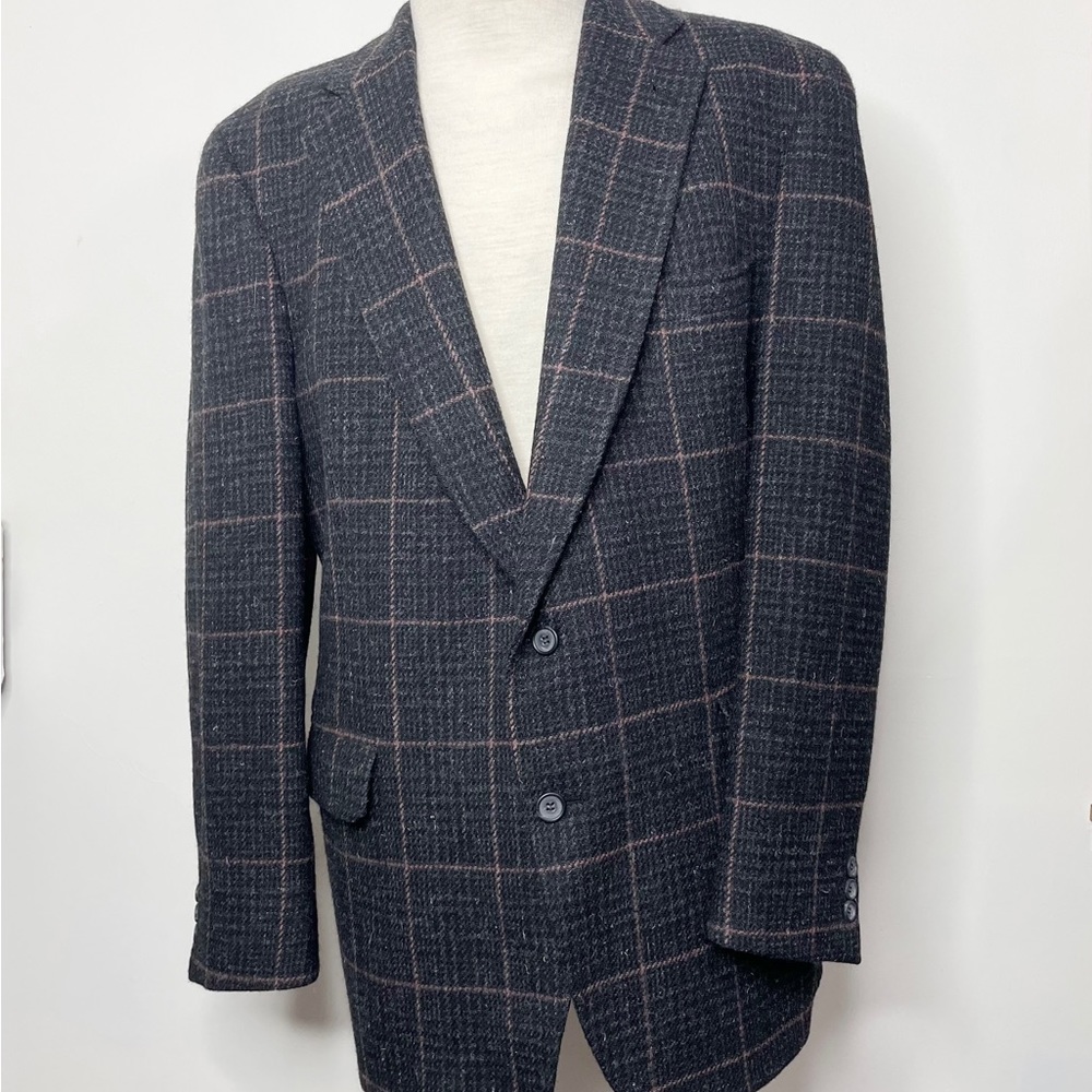 Jos. A. Bank Shetland Wool Herringbone Tweed Sport Coat Jacket Blazer